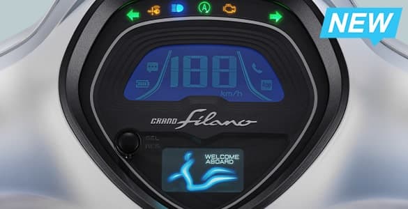 Pertama dikelasnya! Digital speedometer yang semakin informatif dengan tampilan berwarna dan animasi seperti Welcome-Goodbye Message, Odometer, Fuel Consumption, & Power Assist Indicator
