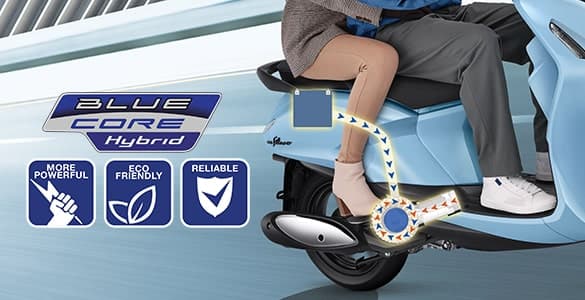 Mesin Blue Core 125cc generasi terbaru yang memberikan pengalaman berkendara lebih bertenaga, ramah lingkungan dan handal. Dilengkapi dengan Electric Power Assist Start yang membuat akselerasi awal lebih bertenaga dan halus khususnya di tanjakan dan