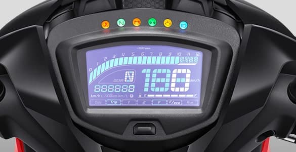 Tampil dengan teknologi yang baru dengan full LCD speedometer yang modern dan informatif bagi pengendara.