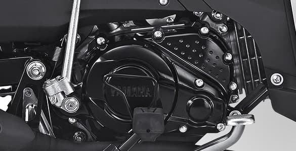 Mesin legenda yamaha dengan teknologi FI dan Euro 3, IRIT. Kapasitas mesin 114 CC dengan Forged Piston membuat lebih BERTENAGA dan BANDEL.