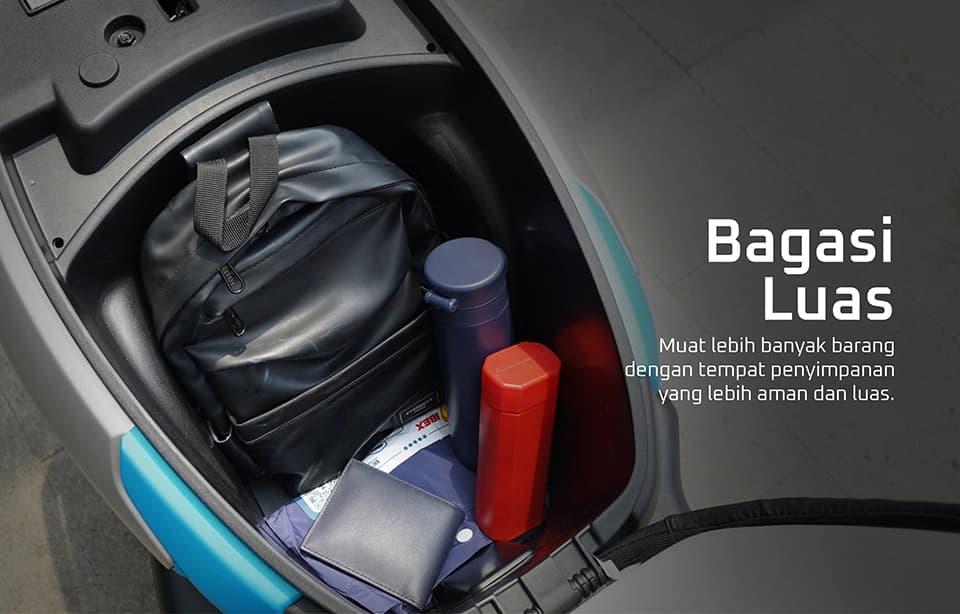 Muat lebih banyak barang dengan tempat penyimpanan yang lebih aman dan luas.